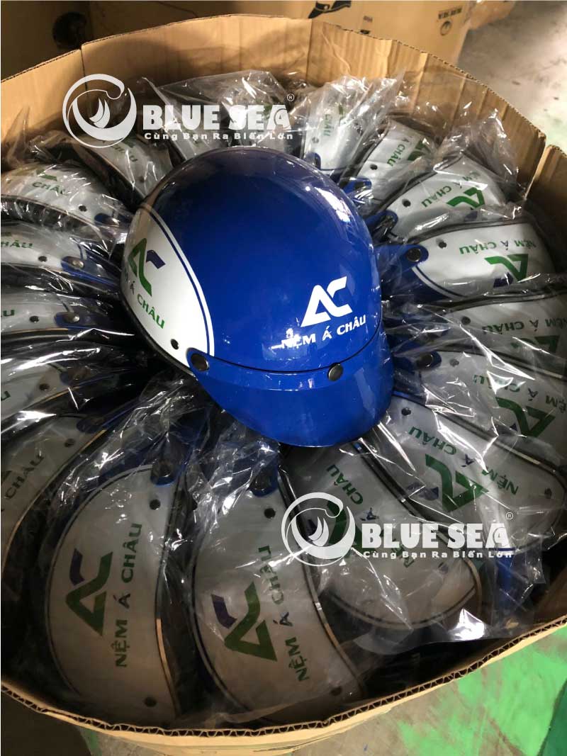 đặt nón bảo hiểm in logo theo yêu cầu