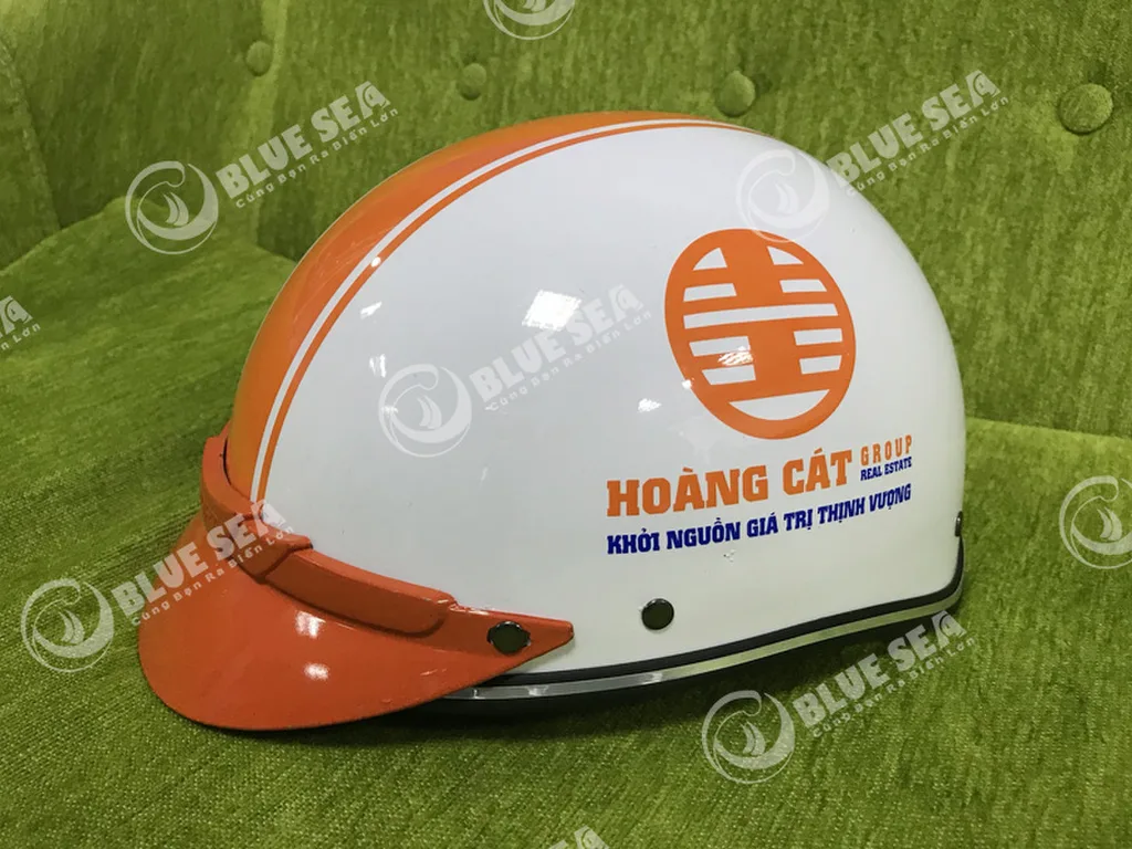 Nón Bảo Hiểm In Logo Thương Hiệu