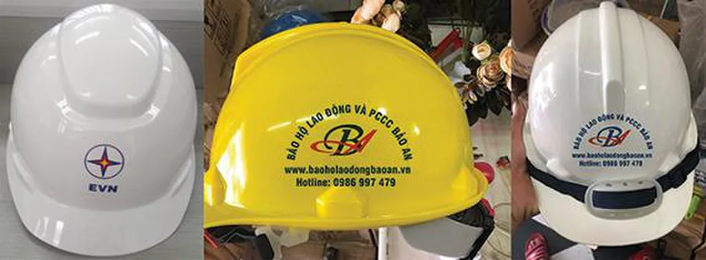 Có những loại nón bảo hiểm in logo nào thích hợp cho ngành xây dựng?