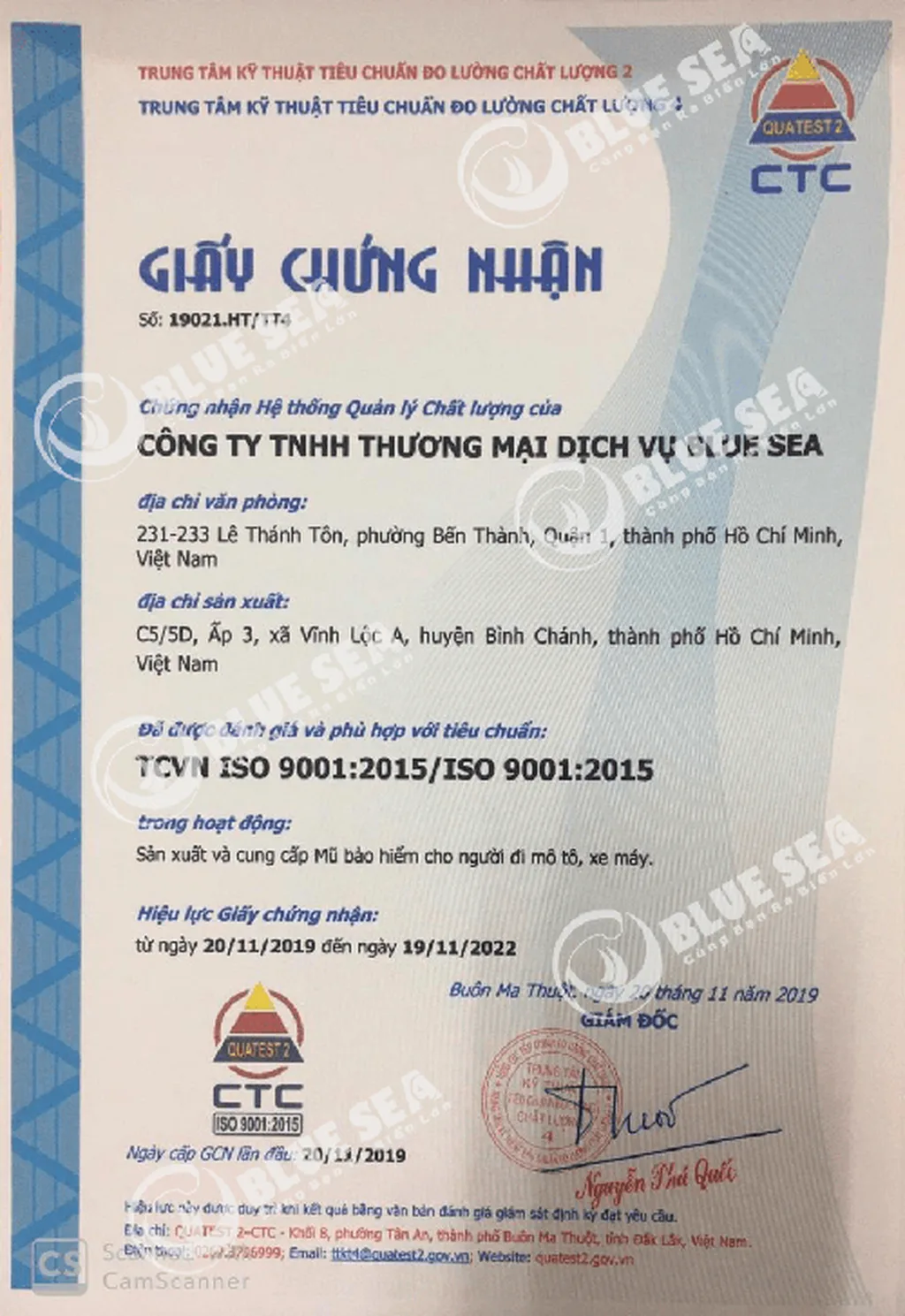 Cơ sở sản xuất mũ bảo hiểm