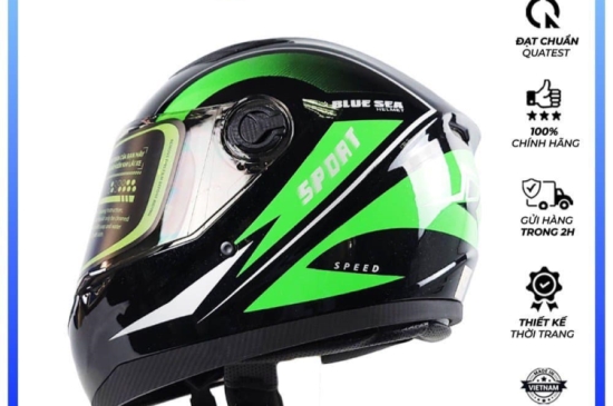 Mũ bảo hiểm cho nhóm yêu thích phong cách thể thao – An toàn và thời trang cùng Blue Sea