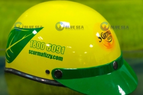 Cách doanh nghiệp bất động sản tăng nhận diện bằng mũ bảo hiểm quảng cáo