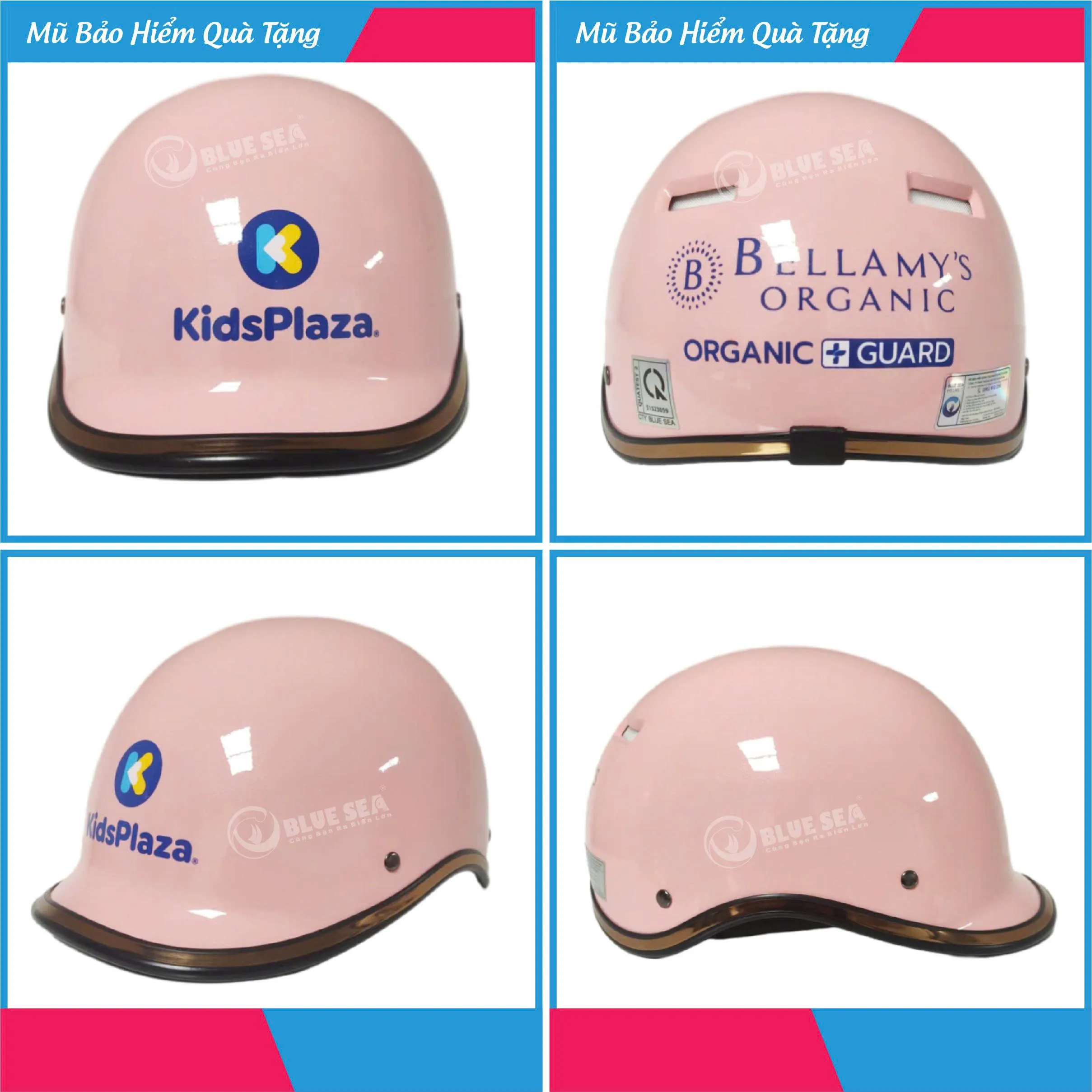 Nón Bảo Hiểm Cá Heo In Logo KidsPlaza