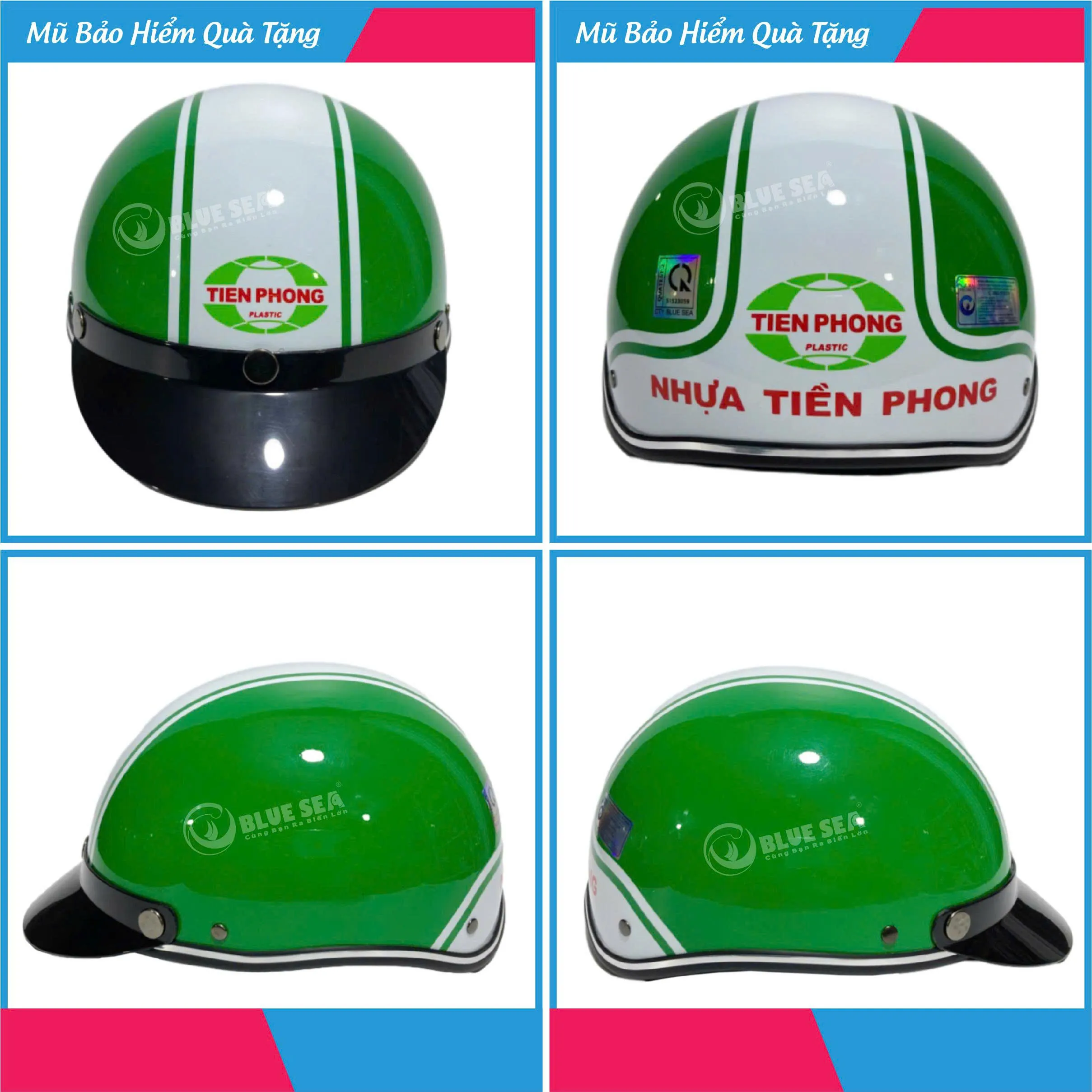 Nón Bảo Hiểm In Logo Nhựa Tiền Phong