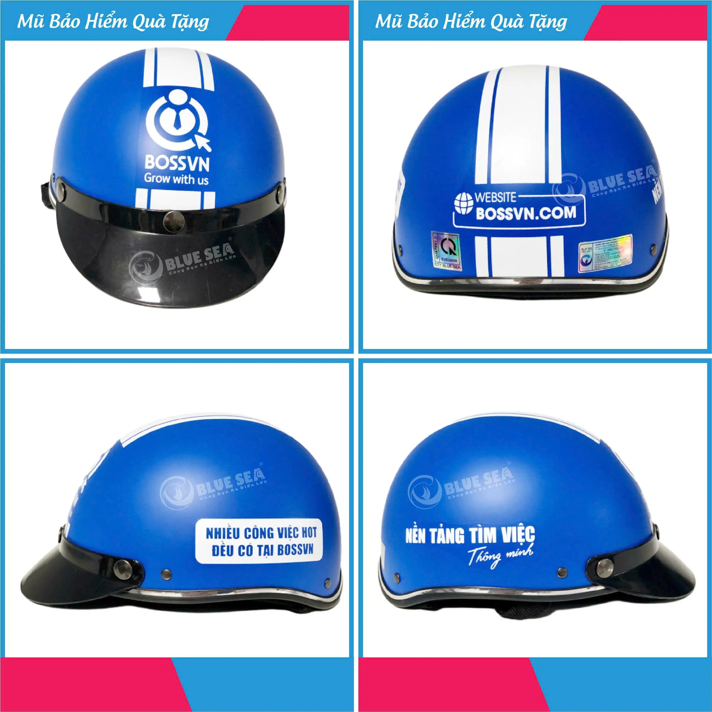 Nón Bảo Hiểm In Logo BOSSVN