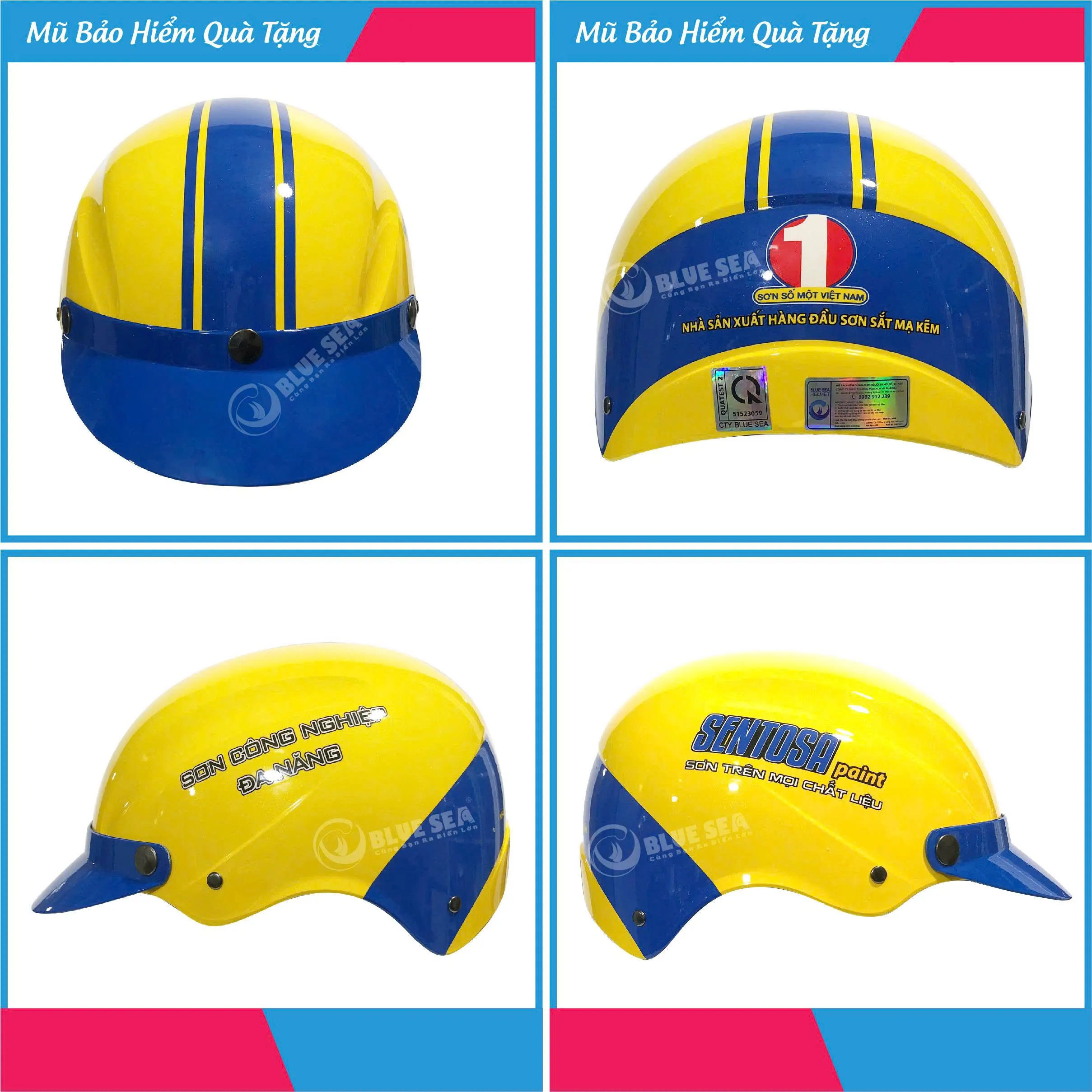 Nón Bảo Hiểm In Logo Sơn Số 1