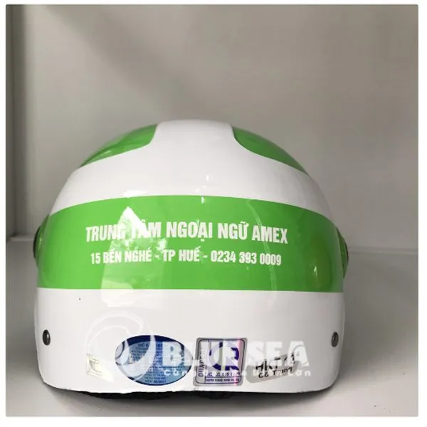 Nón Bảo Hiểm Có Kiếng Trung Tâm Ngoại Ngữ AMEX