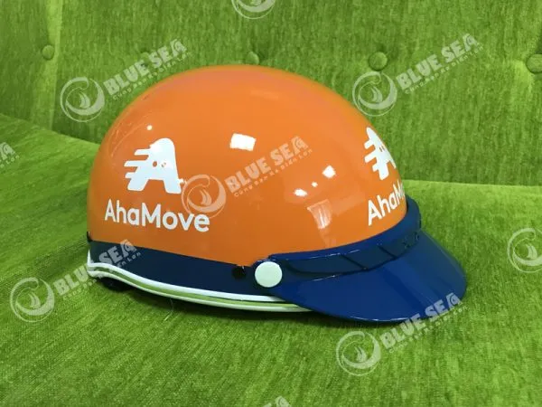 Nón Bảo Hiểm Nửa Đầu In Logo Ahamove