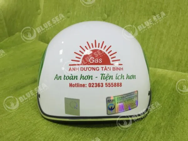 Nón Bảo Hiểm Nửa Đầu In Logo Gas Ánh Dương