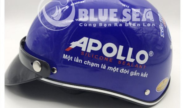 Thiết kế nón bảo hiểm in logo Trung tâm Apolo