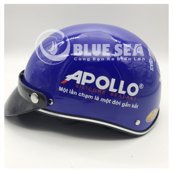 Thiết kế nón bảo hiểm in logo Trung tâm Apolo